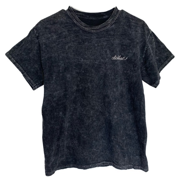David Dobrik Clickbait Acid Wash Merch T-Shirt - Picture 1 of 8